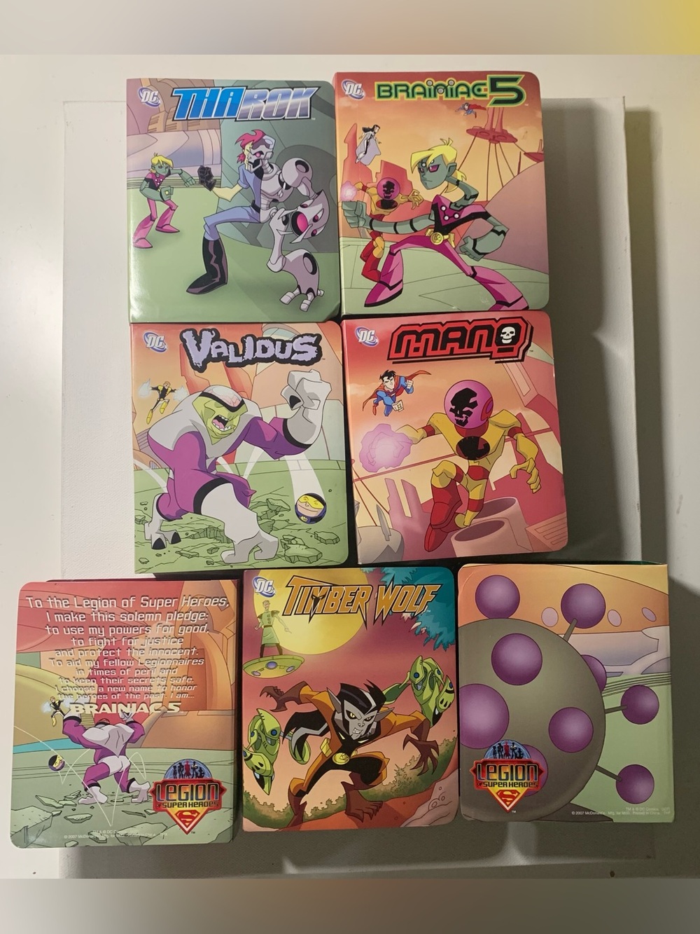 2007 McDonald's DC Comics Legion of Super-Heroes set